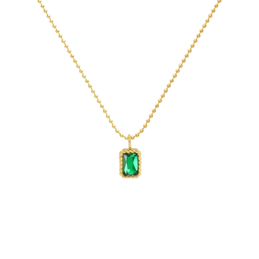 Milos Emerald Necklace