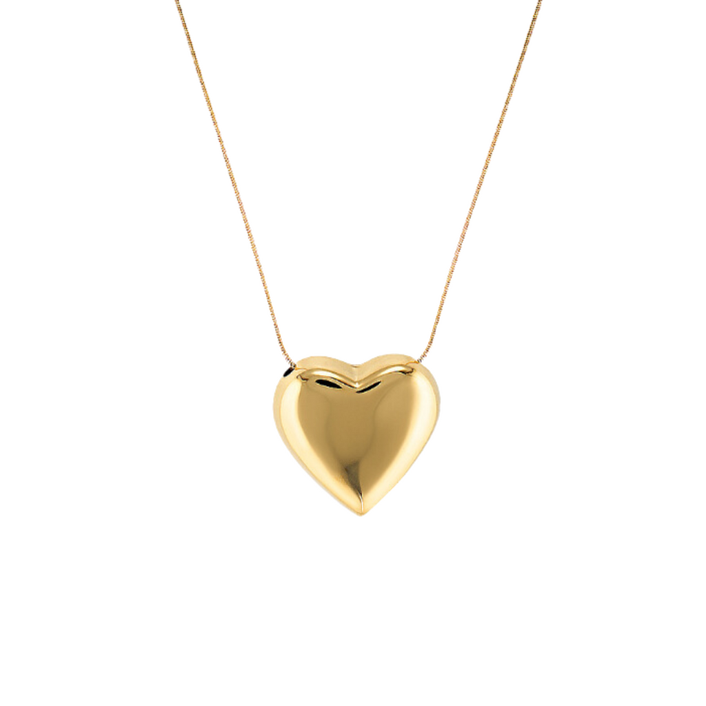 Puffed Heart Necklace