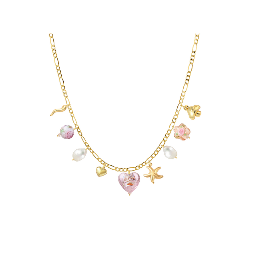 Pink Charm Necklace