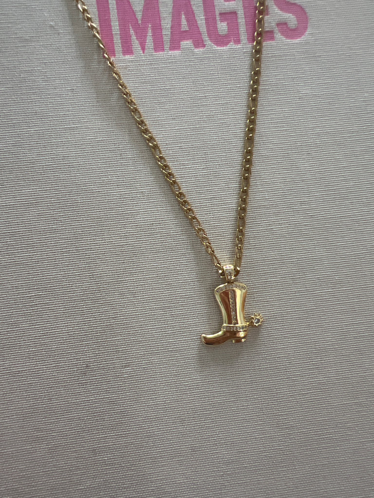 Cowboy Boot Necklace