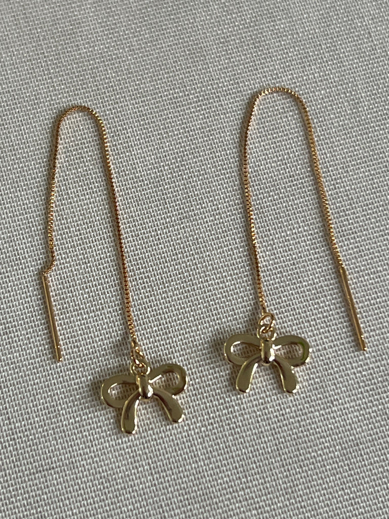 Threader Earring with Bows