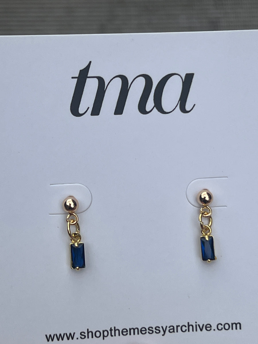 Blue Charm Studs