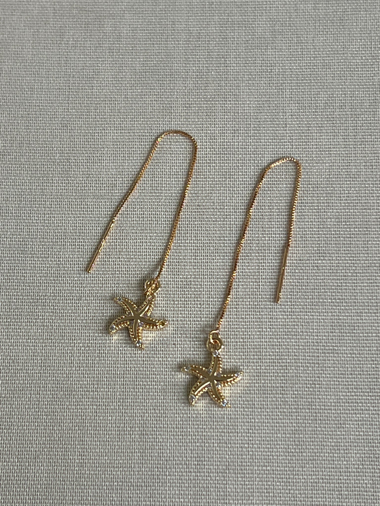 Threader Earring with Starfish