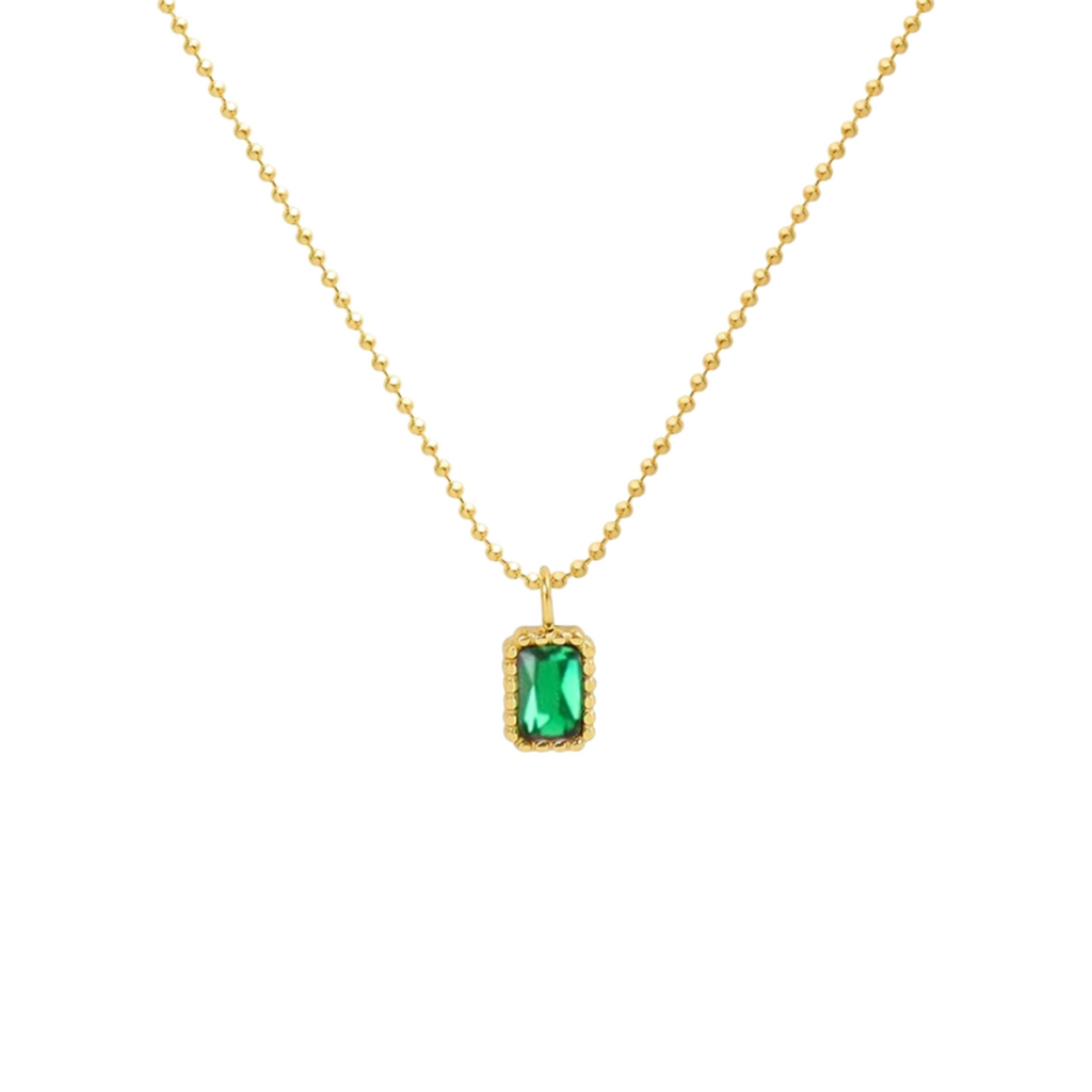 Milos Emerald Necklace