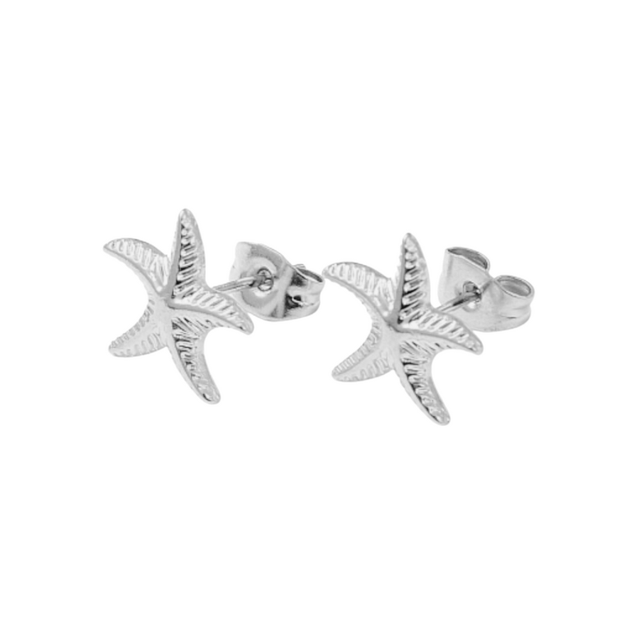 Starfish Marina Studs: Silver