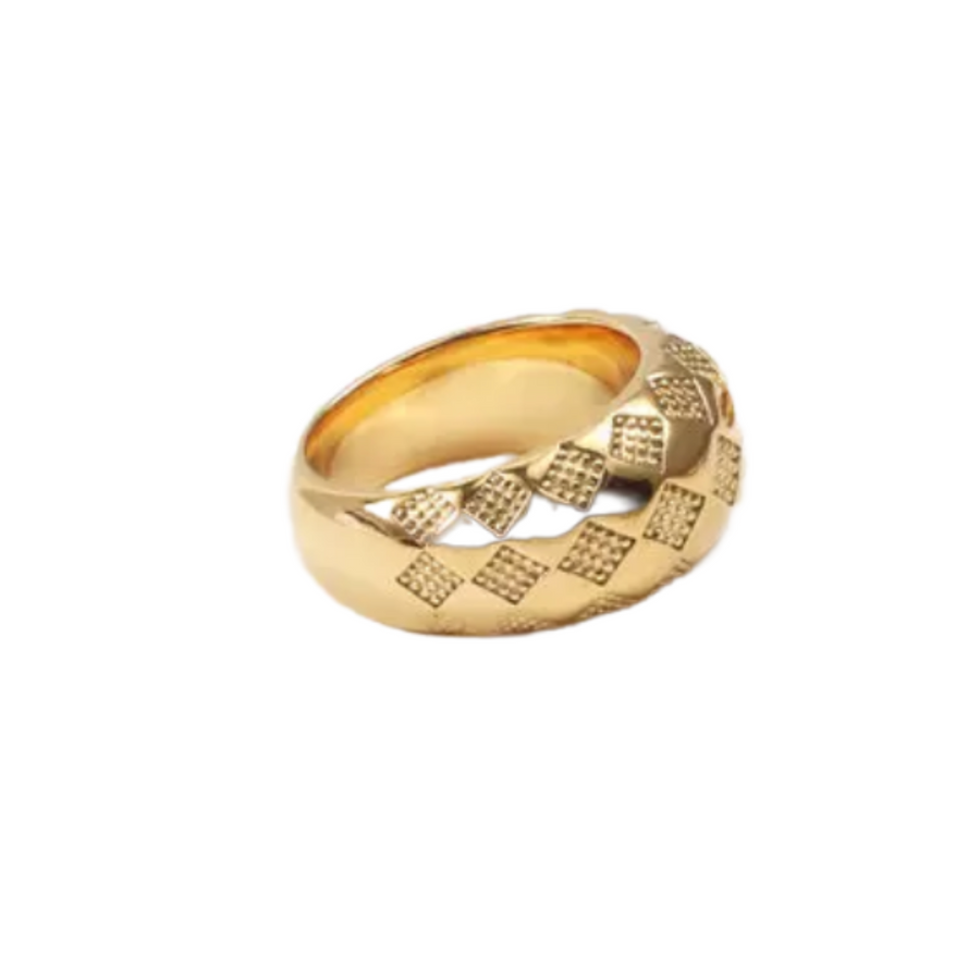 Checkmate Gold Ring