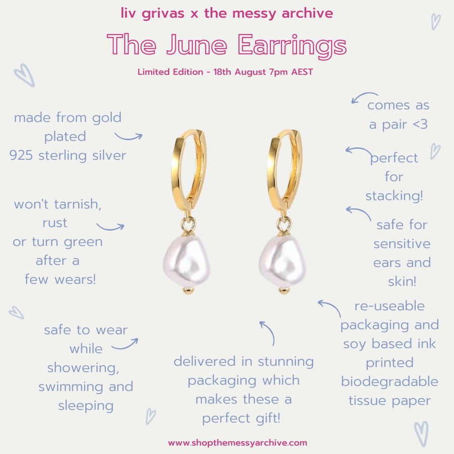 Liv Grivas Collection: The June Earrings