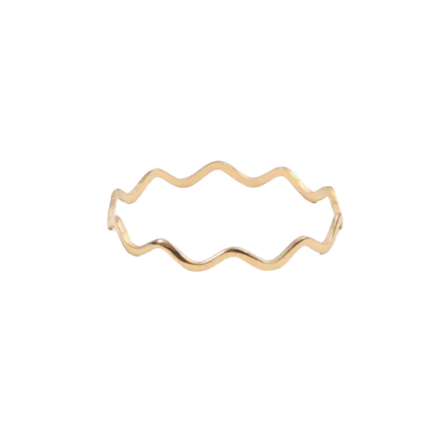 Squiggle Gold Ring