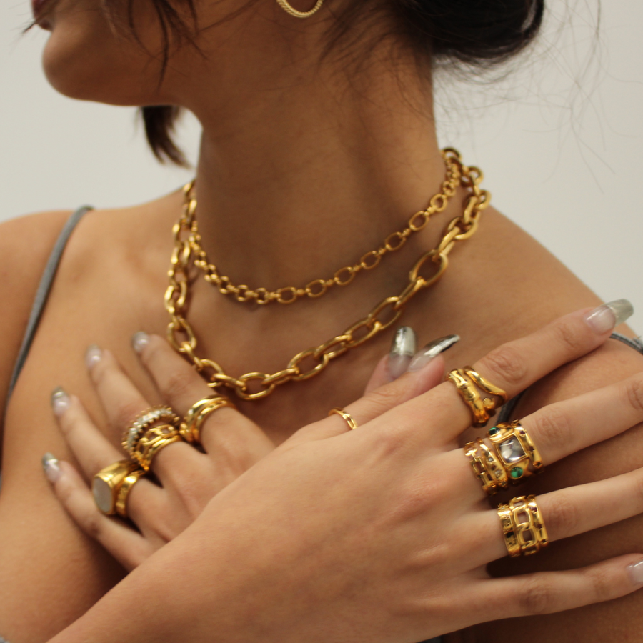 Freya Link Gold Necklace