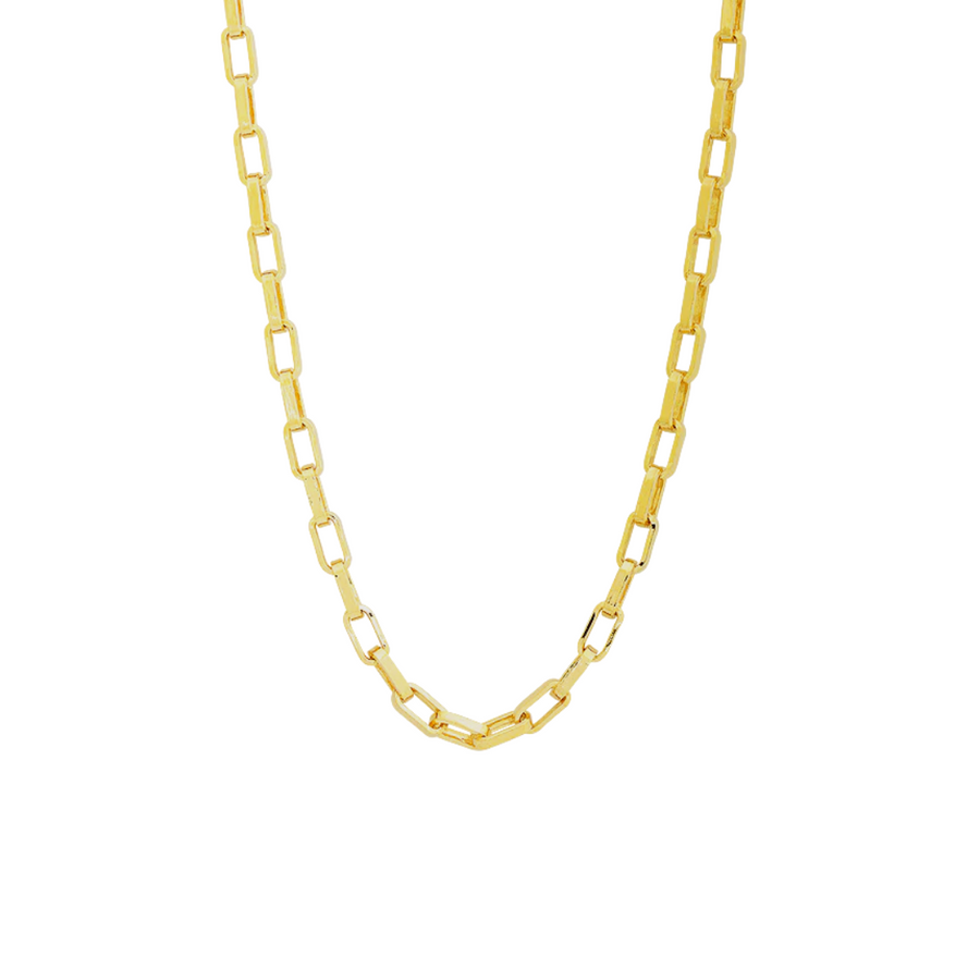 Square Link Gold Necklace